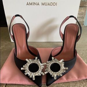Amina Muaddi Begum Slingback Pumps